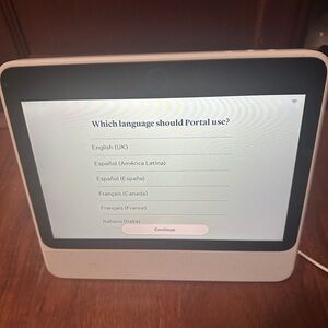 Smart Display with White Frame